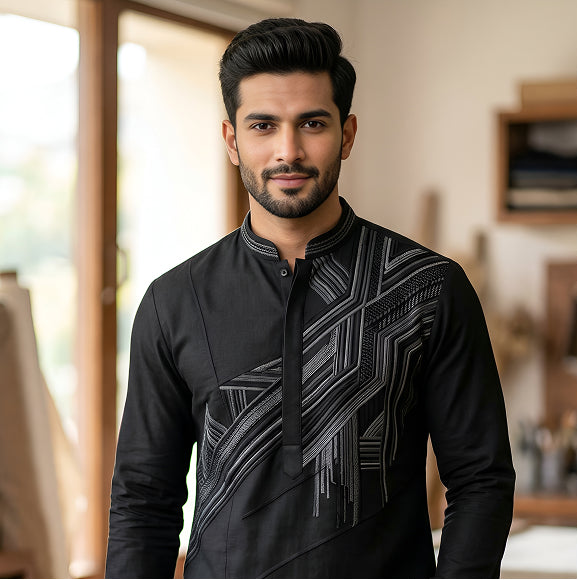 Thread work Kurtas