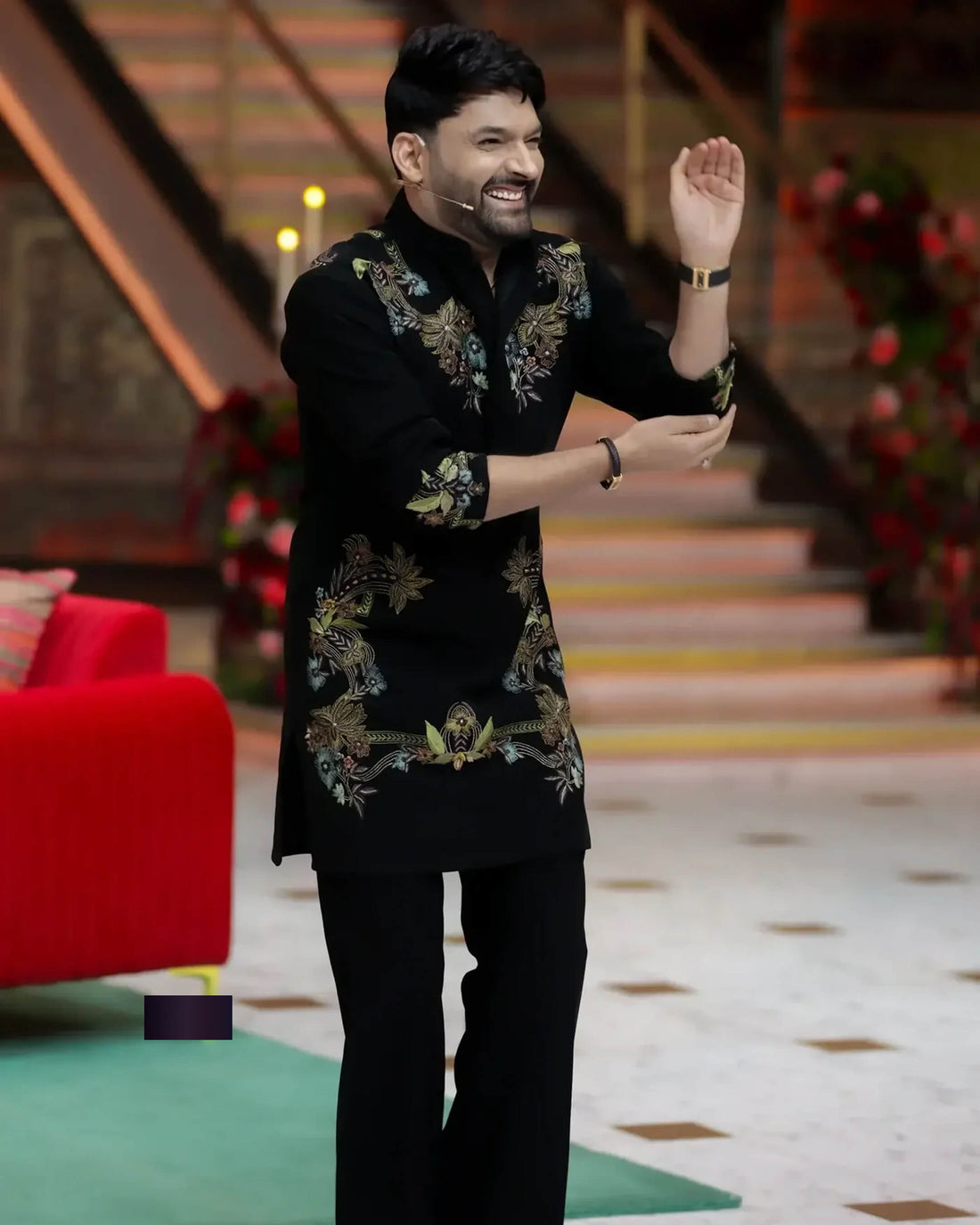 Kapil Inspired Embroidered Kurta Set for Men - Wedding & Festive Wear