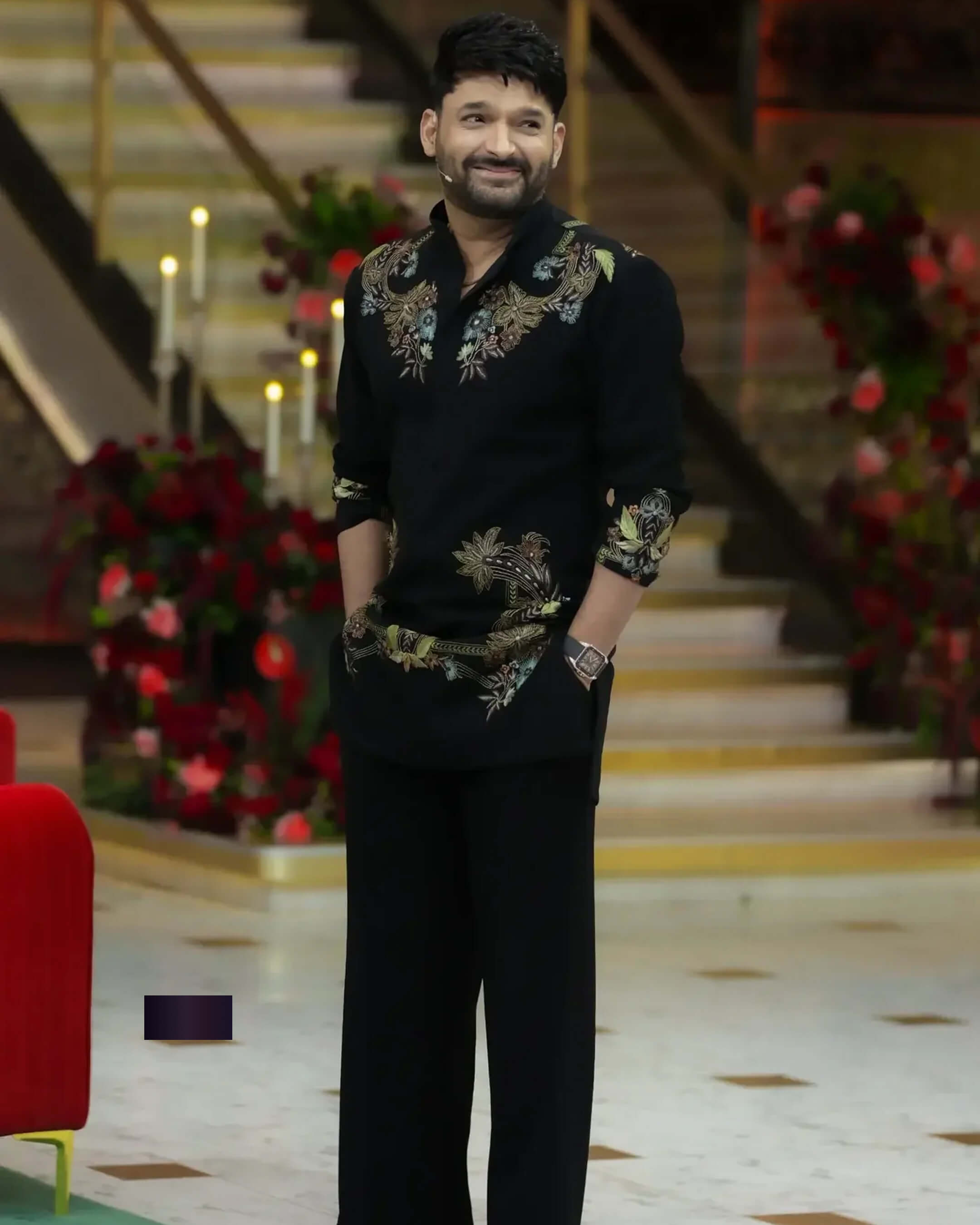 Kapil Inspired Embroidered Kurta Set for Men - Wedding & Festive Wear