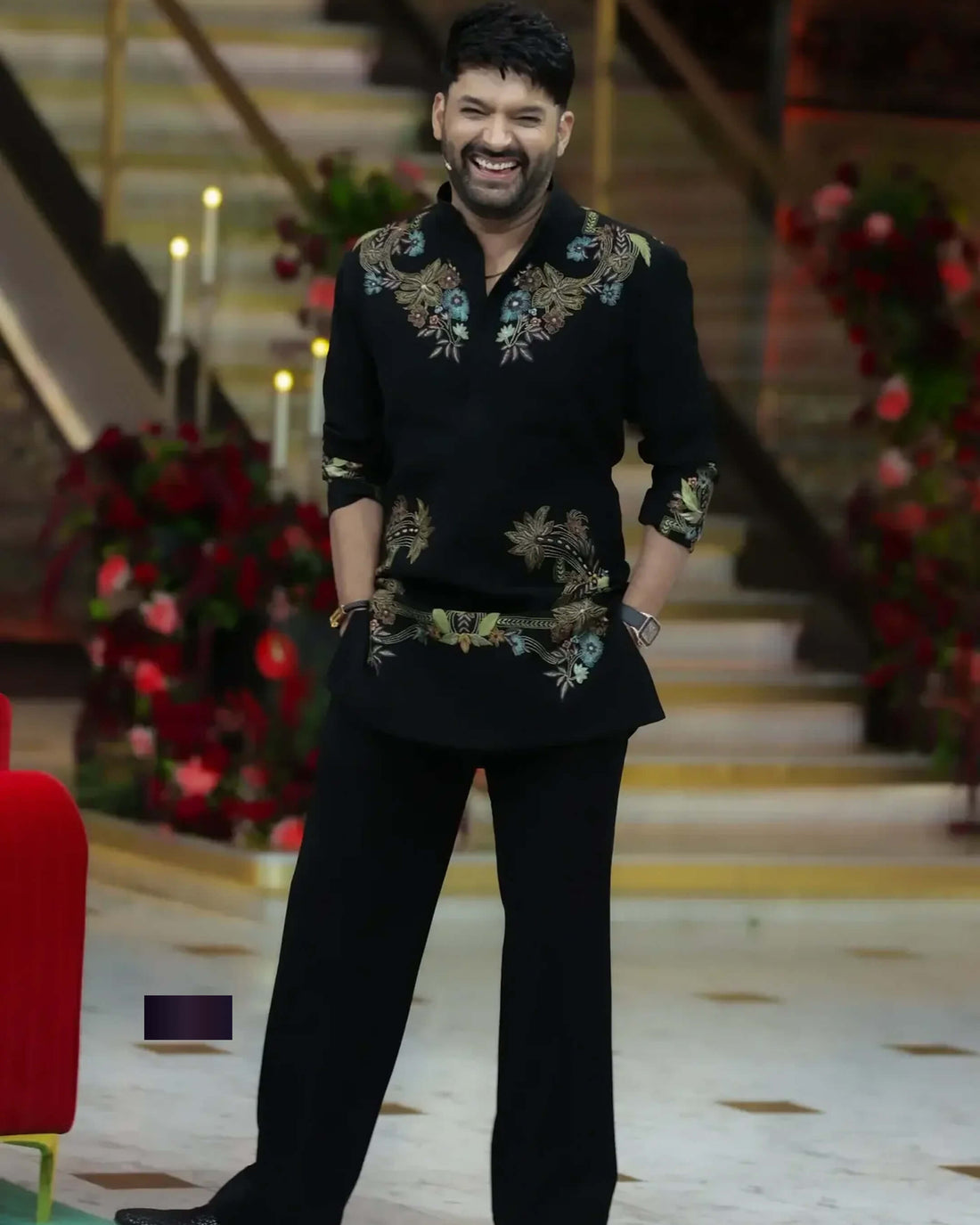 Kapil Inspired Embroidered Kurta Set for Men - Wedding & Festive Wear